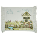 Spring Garden Ruffled Valance and Table Linens - Multi
